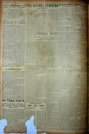 Página do jornal Unitário de agosto de 1949