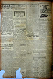 Página do jornal Unitário de agosto de 1949