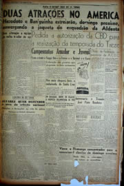 Página do jornal Unitário de agosto de 1949