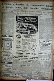 Página do jornal Unitário de agosto de 1949