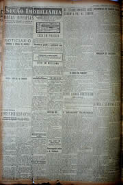 Página do jornal Unitário de agosto de 1949