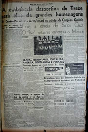 Página do jornal Unitário de agosto de 1949