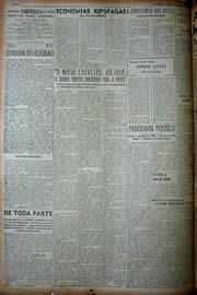 Página do jornal Unitário de agosto de 1949