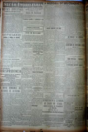 Página do jornal Unitário de agosto de 1949