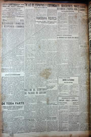 Página do jornal Unitário de setembro de 1949