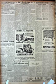 Página do jornal Unitário de setembro de 1949