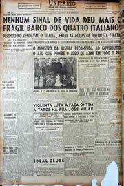 Página do jornal Unitário de setembro de 1949