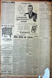 Página do jornal Unitário de setembro de 1949