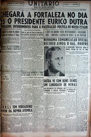Página do jornal Unitário de setembro de 1949