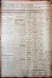 Página do jornal Unitário de setembro de 1949