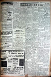 Página do jornal Unitário de setembro de 1949