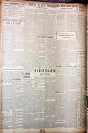Página do jornal Unitário de setembro de 1949
