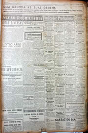 Página do jornal Unitário de setembro de 1949