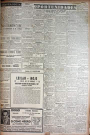Página do jornal Unitário de setembro de 1949