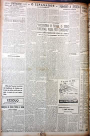 Página do jornal Unitário de setembro de 1949