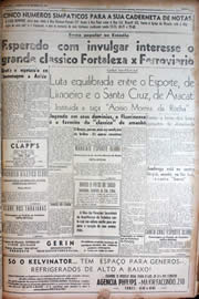 Página do jornal Unitário de setembro de 1949