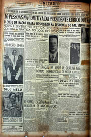 Página do jornal Unitário de setembro de 1949