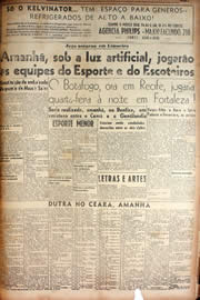 Página do jornal Unitário de outubro de 1949