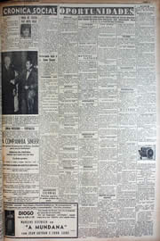 Página do jornal Unitário de outubro de 1949