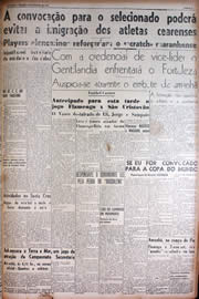 Página do jornal Unitário de outubro de 1949