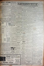 Página do jornal Unitário de outubro de 1949