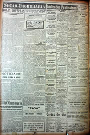 Página do jornal Unitário de outubro de 1949