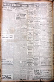 Página do jornal Unitário de outubro de 1949