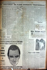 Página do jornal Unitário de outubro de 1949