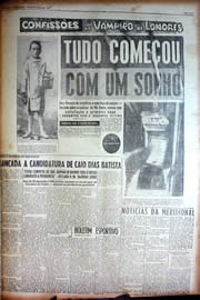 Página do jornal Unitário de outubro de 1949