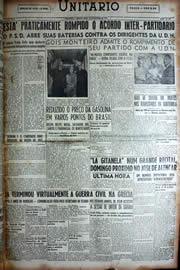 Página do jornal Unitário de outubro de 1949