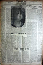 Página do jornal Unitário de outubro de 1949