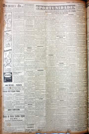 Página do jornal Unitário de outubro de 1949