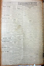 Página do jornal Unitário de outubro de 1949