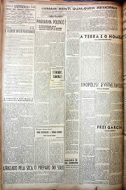 Página do jornal Unitário de outubro de 1949