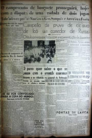 Página do jornal Unitário de outubro de 1949