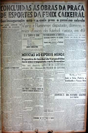 Página do jornal Unitário de outubro de 1949