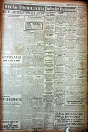 Página do jornal Unitário de outubro de 1949