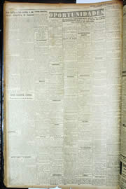 Página do jornal Unitário de novembro de 1949