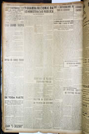 Página do jornal Unitário de novembro de 1949