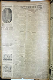 Página do jornal Unitário de novembro de 1949