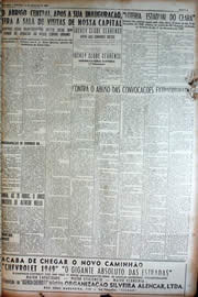 Página do jornal Unitário de novembro de 1949