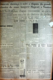 Página do jornal Unitário de novembro de 1949