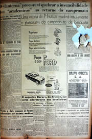 Página do jornal Unitário de novembro de 1949