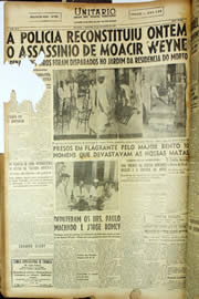 Página do jornal Unitário de novembro de 1949