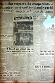 Página do jornal Unitário de novembro de 1949