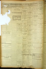 Página do jornal Unitário de novembro de 1949