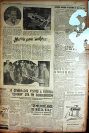 Página do jornal Unitário de novembro de 1949