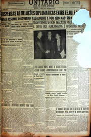 Página do jornal Unitário de novembro de 1949