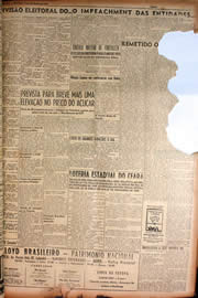 Página do jornal Unitário de novembro de 1949