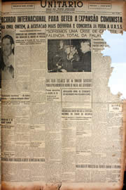 Página do jornal Unitário de dezembro de 1949